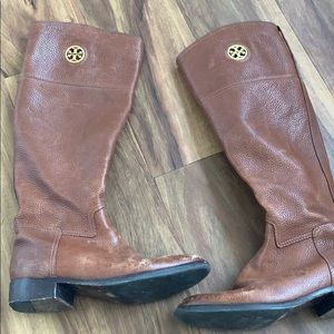 Tory Burch Brown Leather Boots